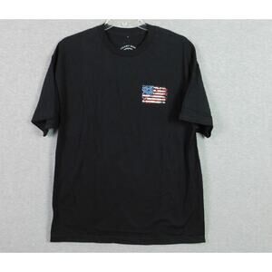 Patriot Gunfighter Prayer T Shirt XL Black Red White Blue Flag Elephant Hunter